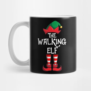 Walking Elf Matching Family Christmas Mug